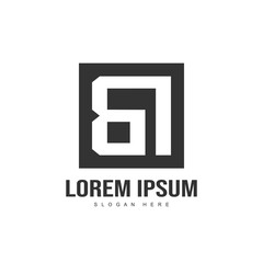 Obraz premium Initial letter logo design. minimalist letter logo template