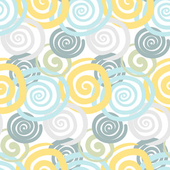 Abstract hand drawn vector seamless pattern background