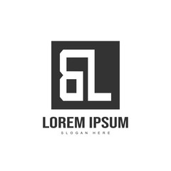 Initial letter logo design. minimalist letter logo template
