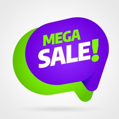 Sale banner template design, Big sale special offer. End of season. Vector illustration.