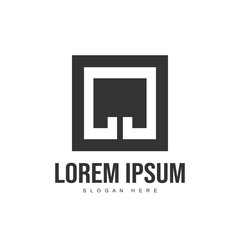 Initial letter logo template. Minimalist letter logo template