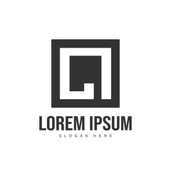 Initial letter logo template. Minimalist letter logo template