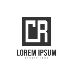 Initial letter logo template. Minimalist letter logo template