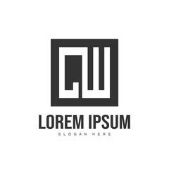 Initial letter logo template. Minimalist letter logo template