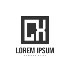 Initial letter logo template. Minimalist letter logo template