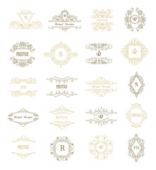 Vintage Floral Frames for your Logo, Invitation, Wedding Background.