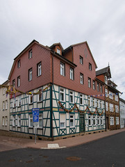 Fachwerkhaus in der Altstadt von Witzenhausen, Hessen, Deutschland 