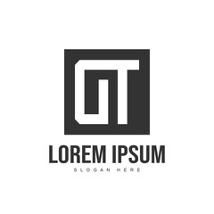 Initial letter logo design. Minimalist letter logo template