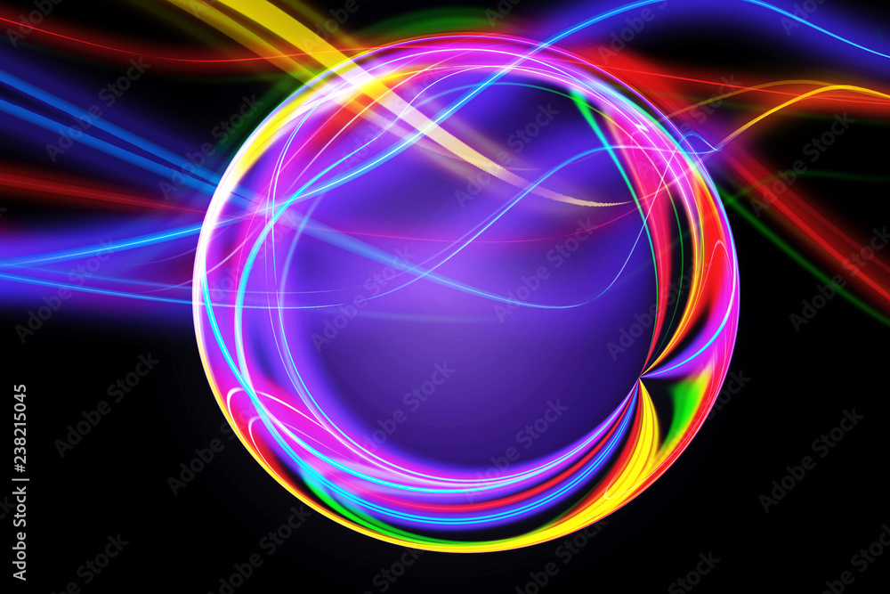 Canvas Prints abstract artistic multicolored digitally energized circles artwork background