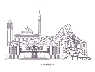 landmark buildings of Albania