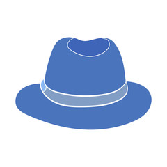 Old hat. Vector drawing. Element of clothes.