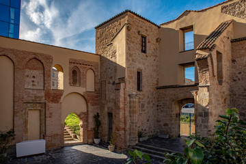 Fototapeta na wymiar Salamanca, Spain; December 2018: Remains of the Church of San Polo in Salamanca