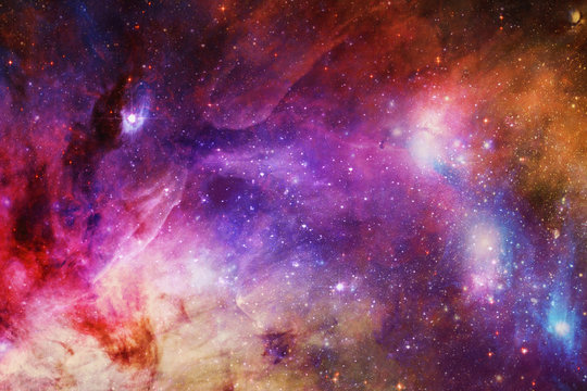 Abstract Artistic Multicolored Smooth Beautiful Galaxy Background