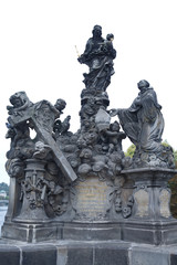 Fototapeta premium Czech Republic. Prague. The sculptures of the Charles bridge.