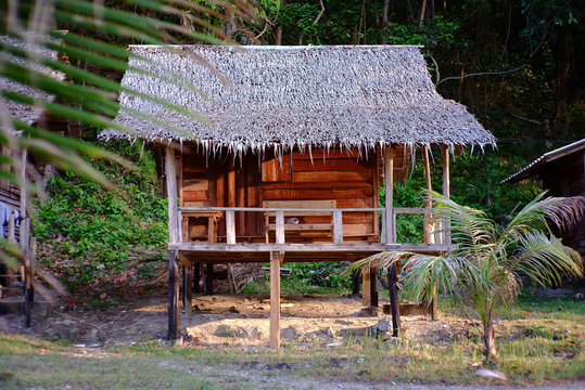 Small hut on the beach. At Koh Wai island, Trat province, Thailand