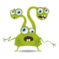 Fotobehang Cartoon monster icon. Cute and funny cartoon monster. Vector illustration. © diluck