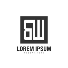 Initial letter logo design. minimalist letter logo template