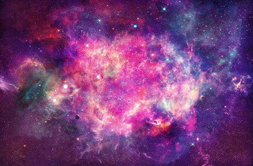 Artistic Abstract Multicolored Smooth Glowing Nebula Galaxy Artwork