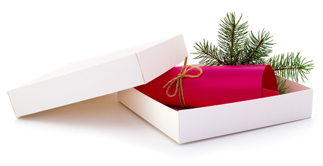 White gift box.