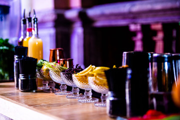 Amenidades de un bar, restaurante 