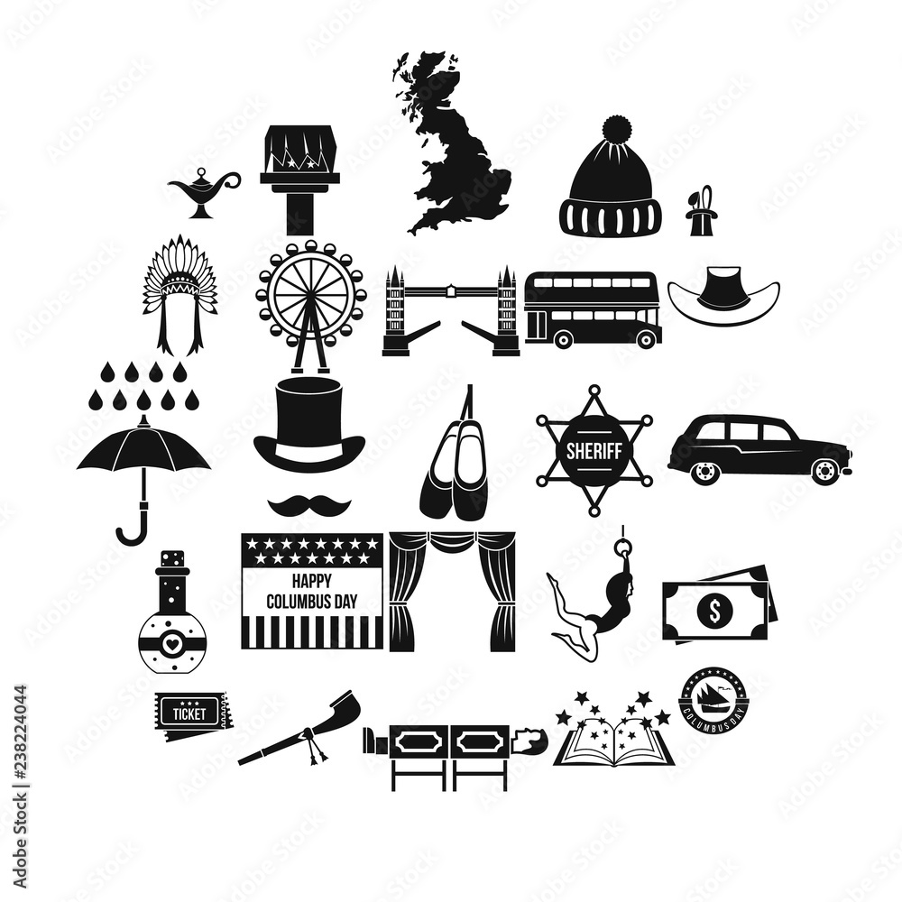 Poster head protection icons set. simple set of 25 head protection vector icons for web isolated on white b