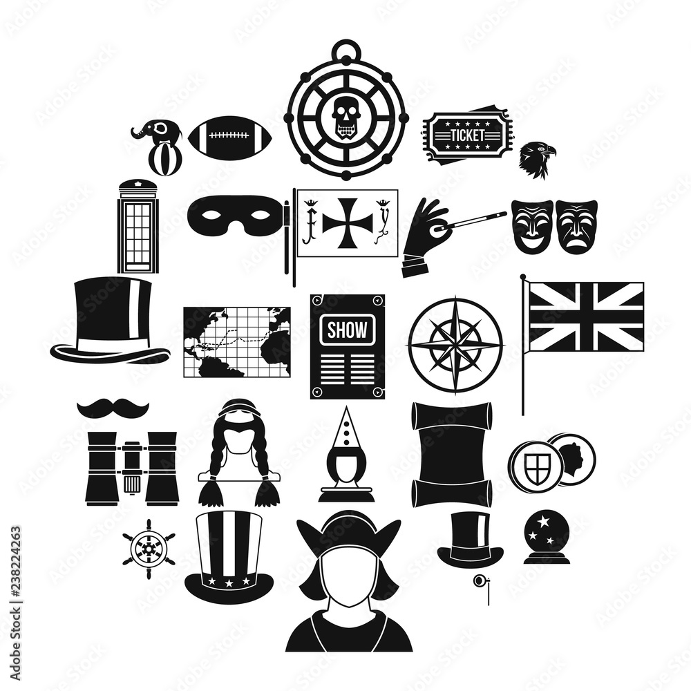 Poster outerwear icons set. simple set of 25 outerwear vector icons for web isolated on white background