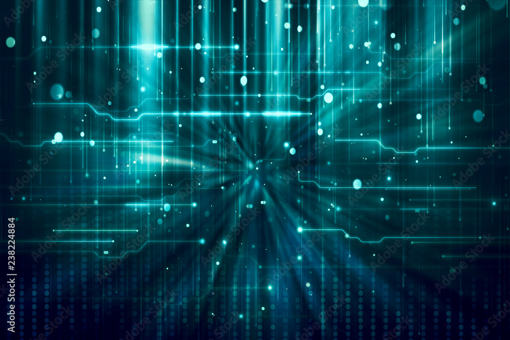 Poster abstract artistic big data visualization background