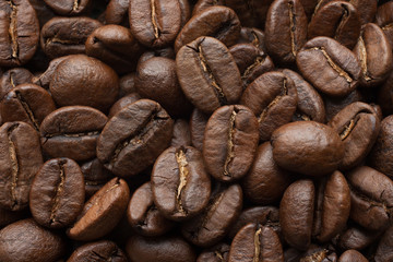 Roasted arabica coffee beans full frame wallpaper