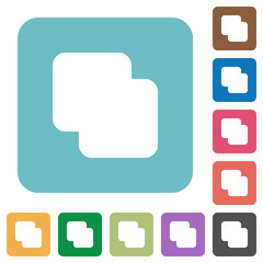 Add shapes rounded square flat icons
