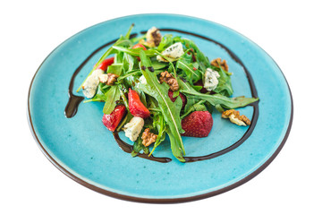 vegetarian salad in a plate for the whole frame