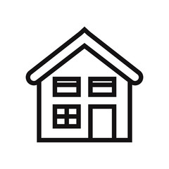 Home icon vector. House symbol.