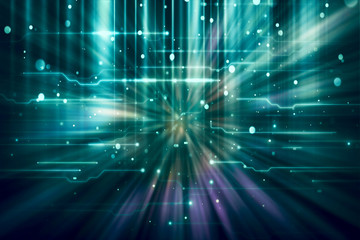 Abstract Multicolored Big Data Visualization Background