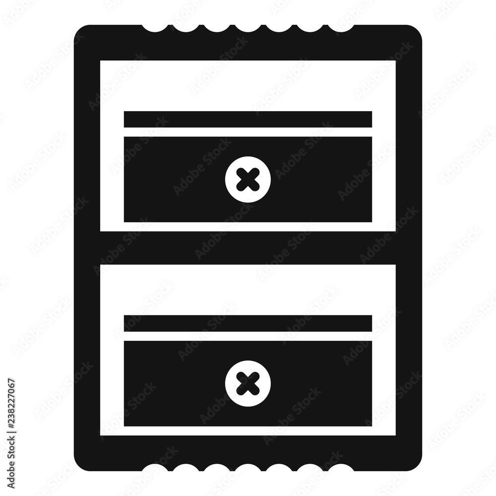 Poster double sharpener icon. simple illustration of double sharpener vector icon for web design isolated o