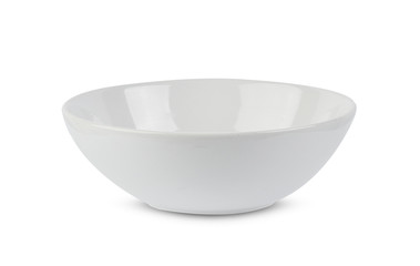 white bowl isolated on white background