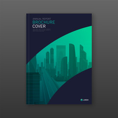 Annual report brochure cover design layout