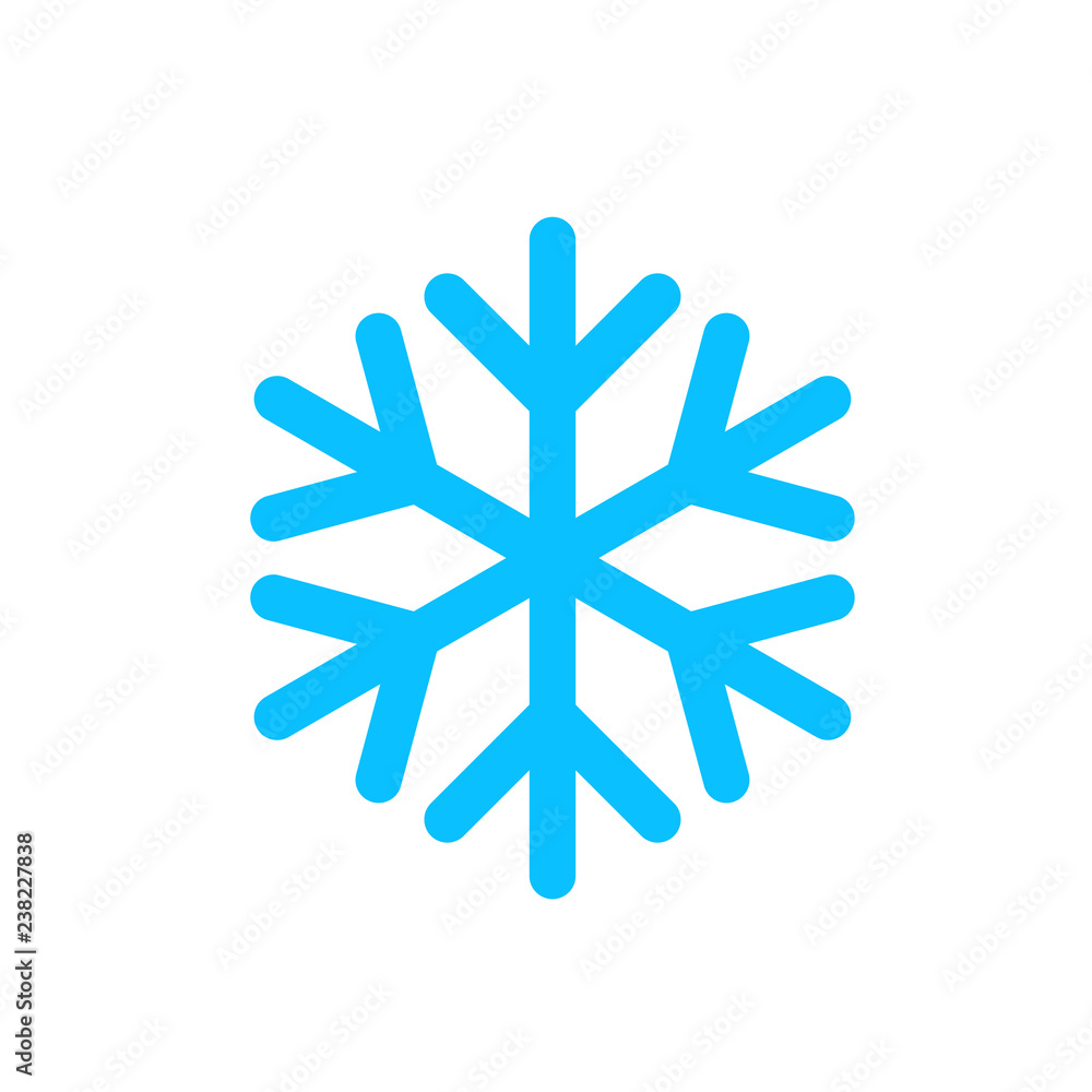 Poster snowflake isolated on white background. vector icon