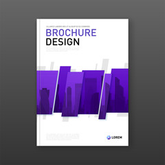 Fototapeta na wymiar Real estate report brochure cover design layout