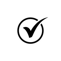 Check mark icon, Tick icon symbol vector illustration