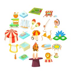 New impression icons set. Cartoon set of 25 new impression vector icons for web isolated on white background