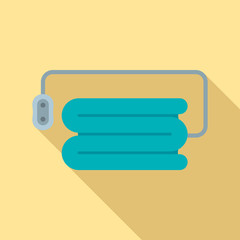 Electric blanket icon. Flat illustration of electric blanket vector icon for web design