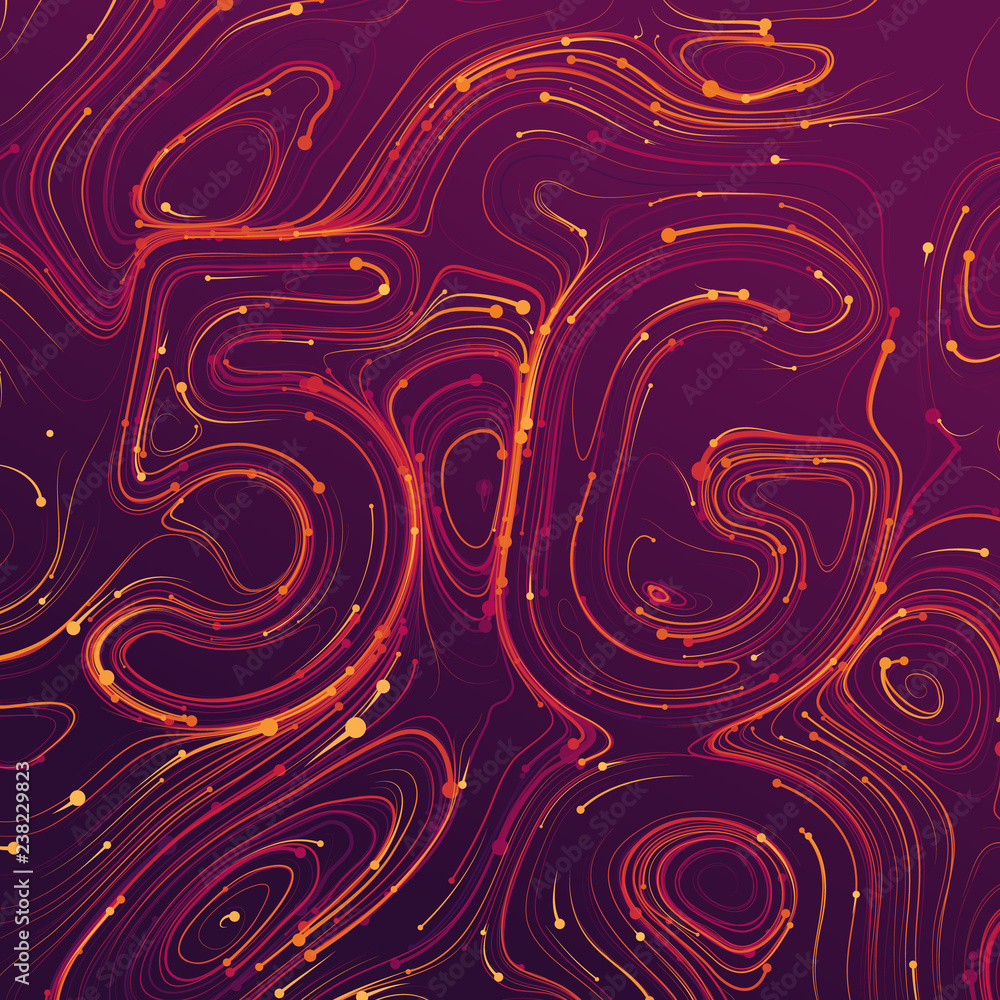 Poster vector abstract 5g new wireless internet connection background. global network high speed network. a