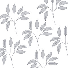 leafs pattern isolated icon