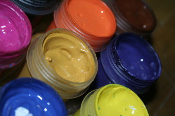 paint on palette