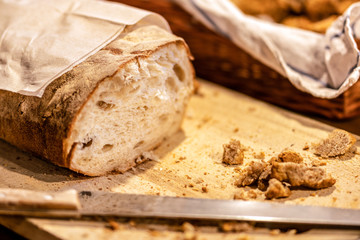 Picture of swedish breakfast table in the cafe
