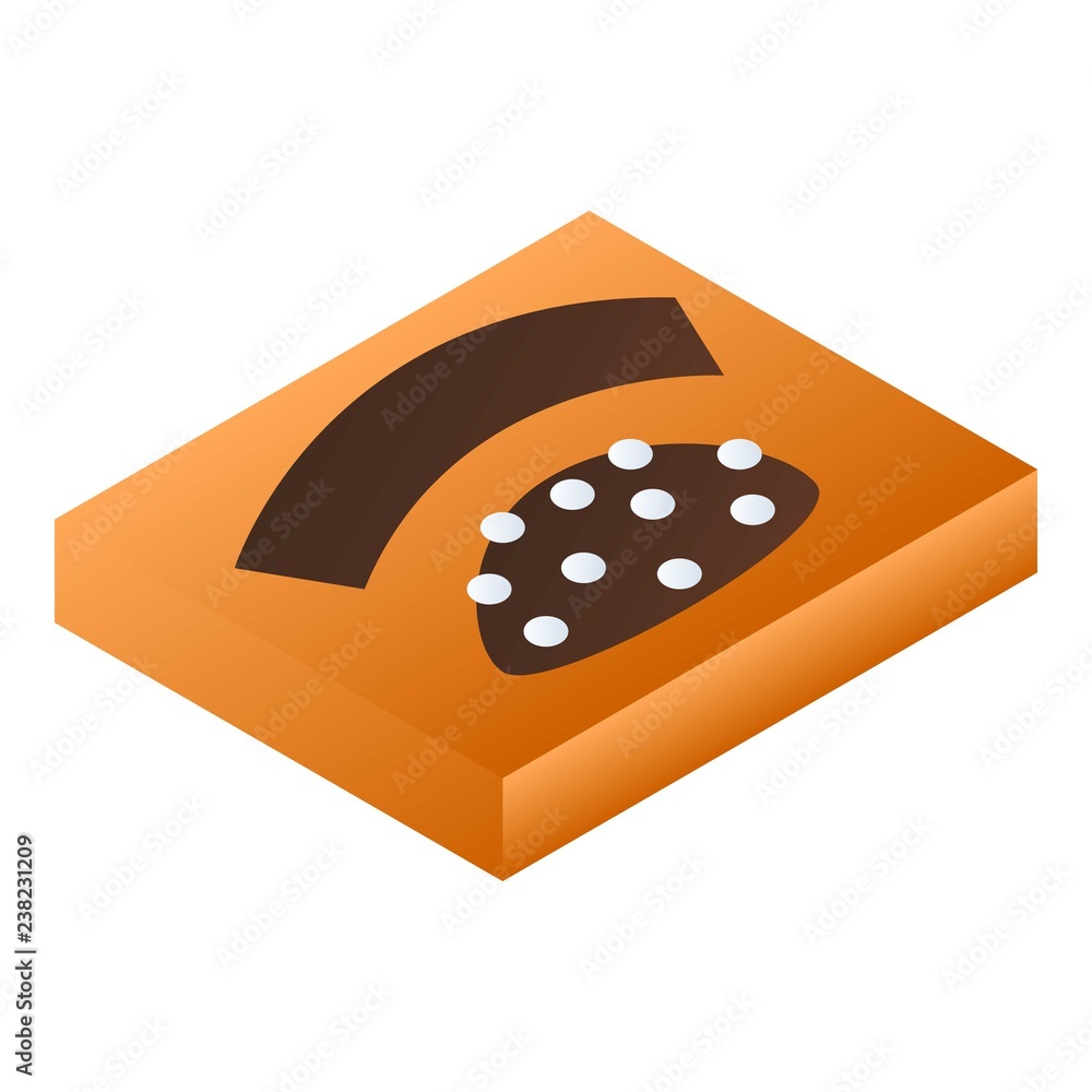 Aufkleber chocolate box icon. isometric of chocolate box vector icon for web design isolated on white backgrou