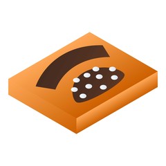 Chocolate box icon. Isometric of chocolate box vector icon for web design isolated on white background