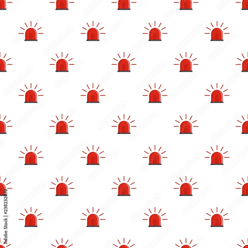 Poster police siren pattern seamless vector repeat for any web design