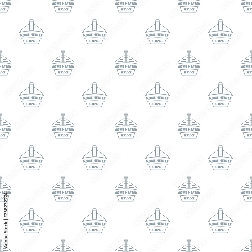 Poster home heater pattern vector seamless repeat for any web design
