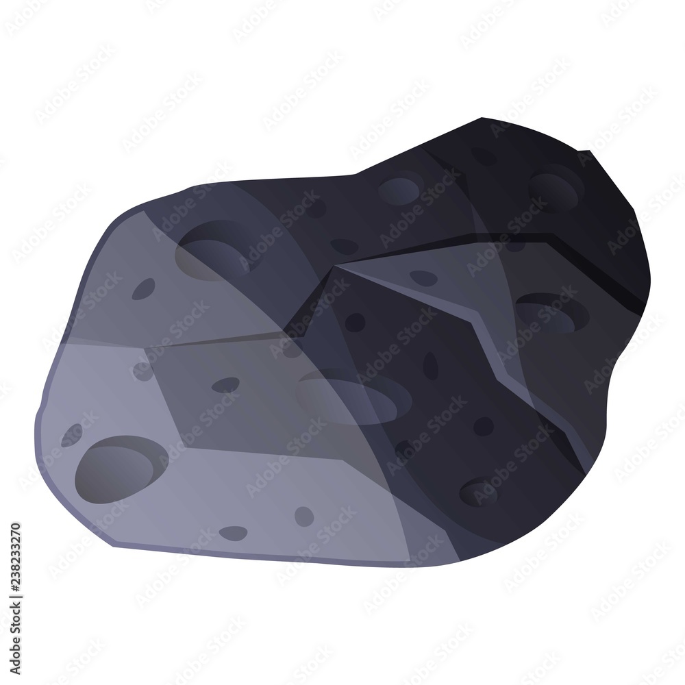 Poster meteorite icon. cartoon of meteorite vector icon for web design isolated on white background