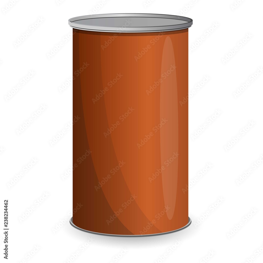 Aufkleber bean soup tin can icon. cartoon of bean soup tin can vector icon for web design isolated on white ba